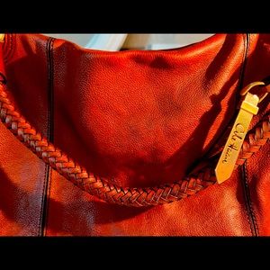 Cole Haan beautiful brown leather satchel large handbag